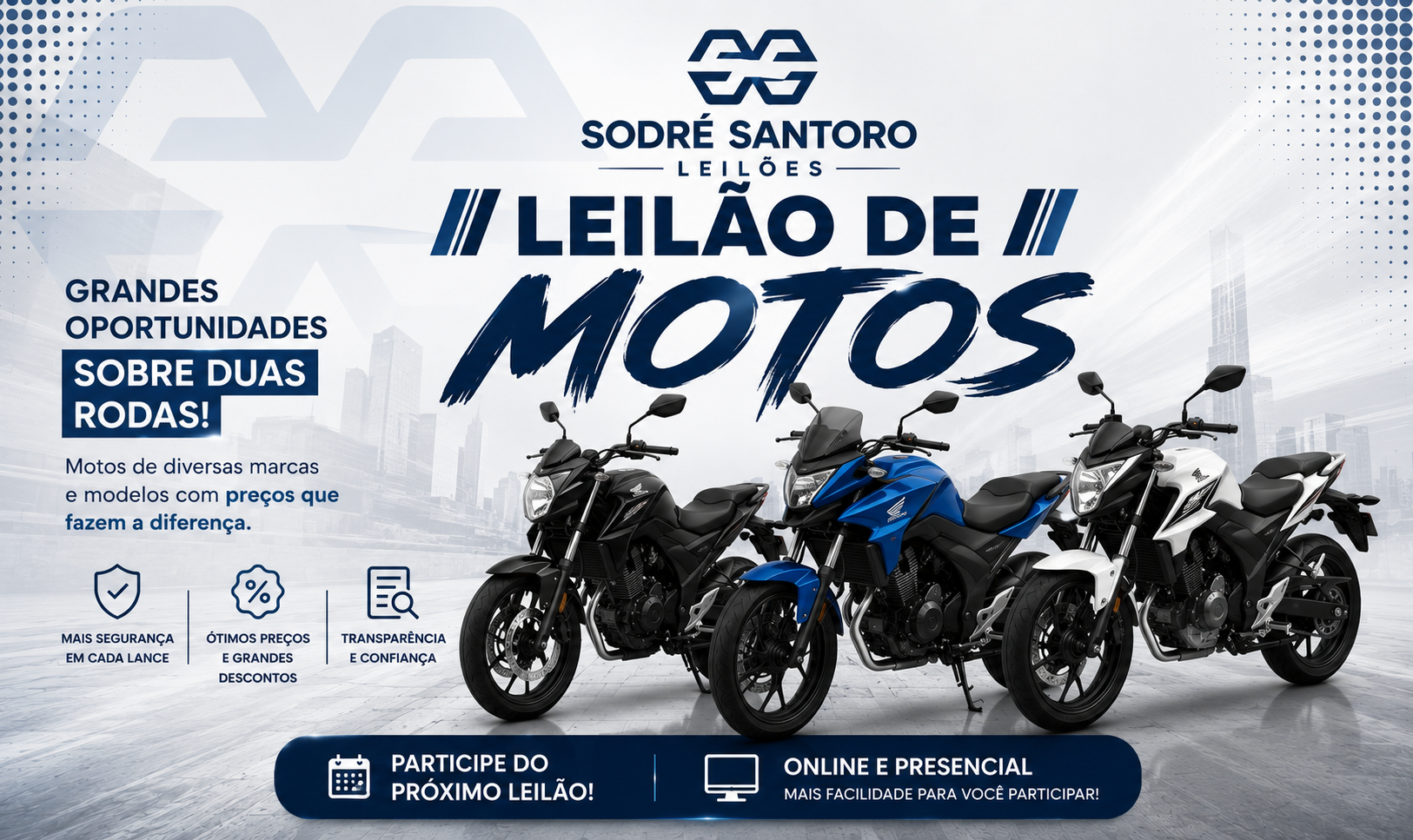Leilão de Motocicletas - Quinta-Feira - 08/10/2026